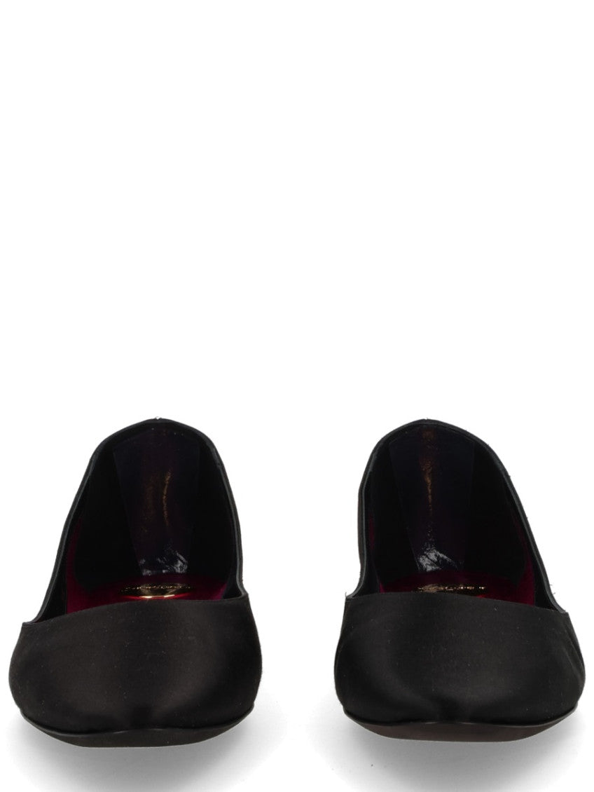 Black Solid Ballet Flats 4