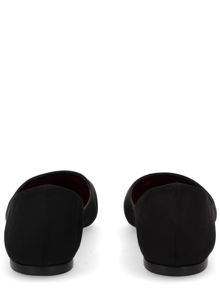 Black Solid Ballet Flats 5