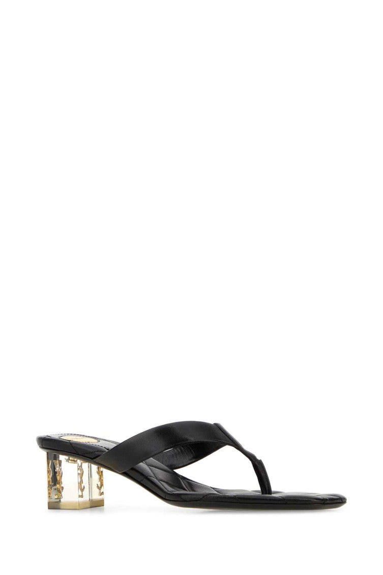 Black Slip On Heels 2