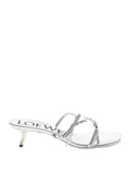 Silver Leather Heels 1
