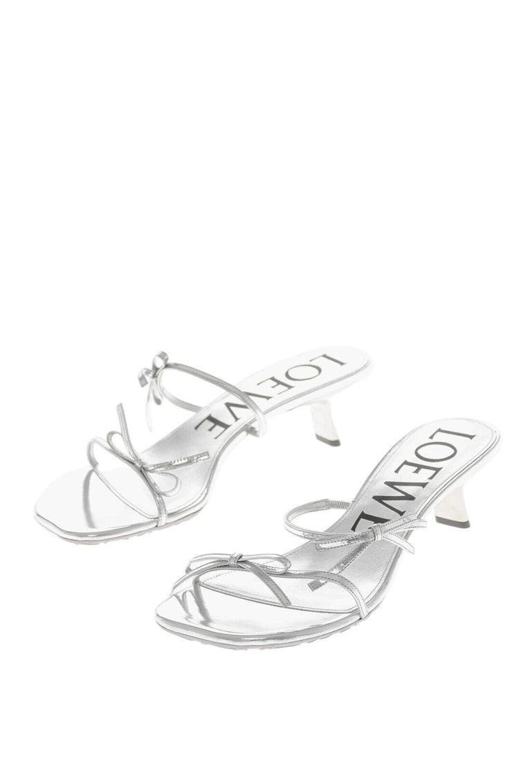 Silver Leather Heels 2