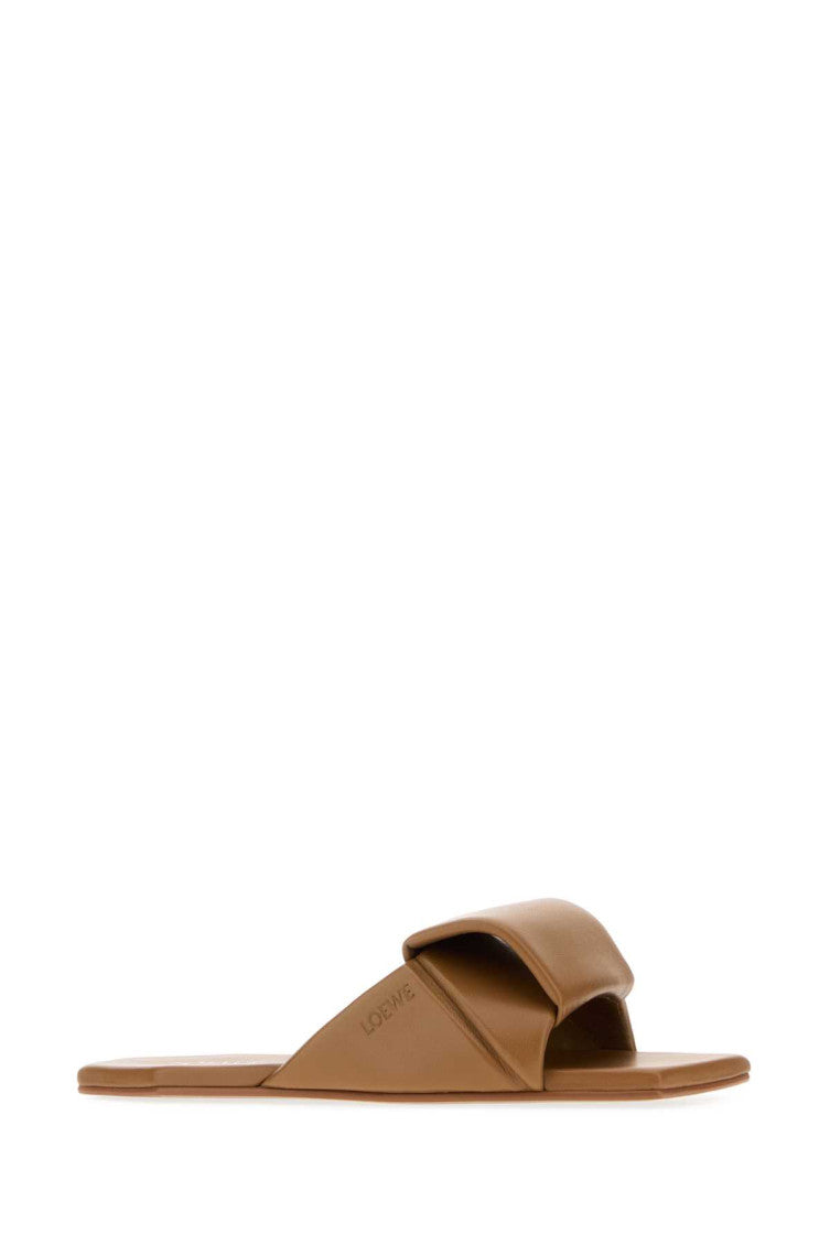 Brown Leather Origami Flats 2