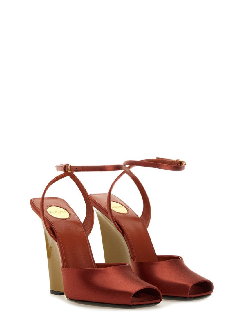 Red Ankle Strap Wedges 2