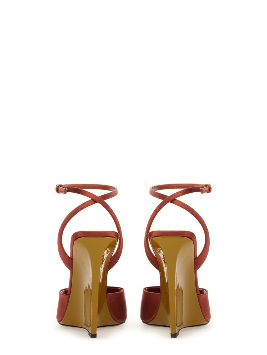 Red Ankle Strap Wedges 4