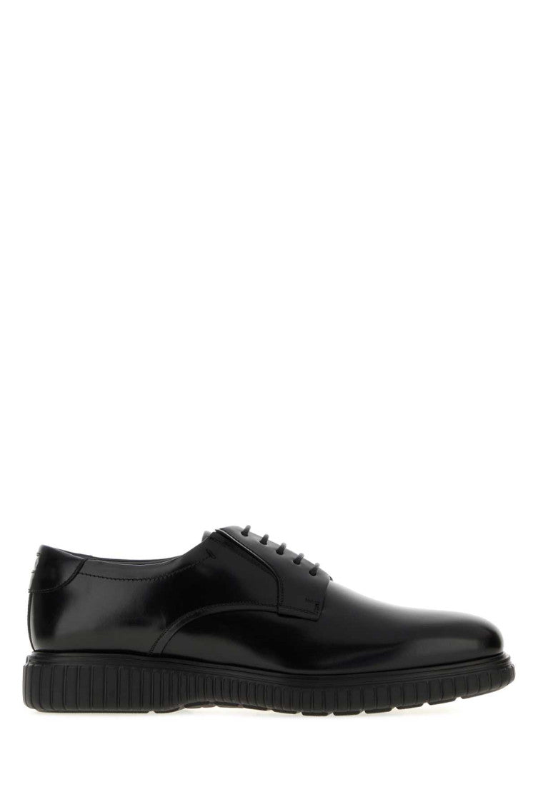 Black Solid Sandro Lace Ups Shoes 1