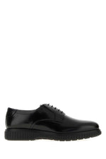 Black Solid Sandro Lace Ups Shoes 1