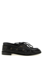 Black Lace Up Loafers 1