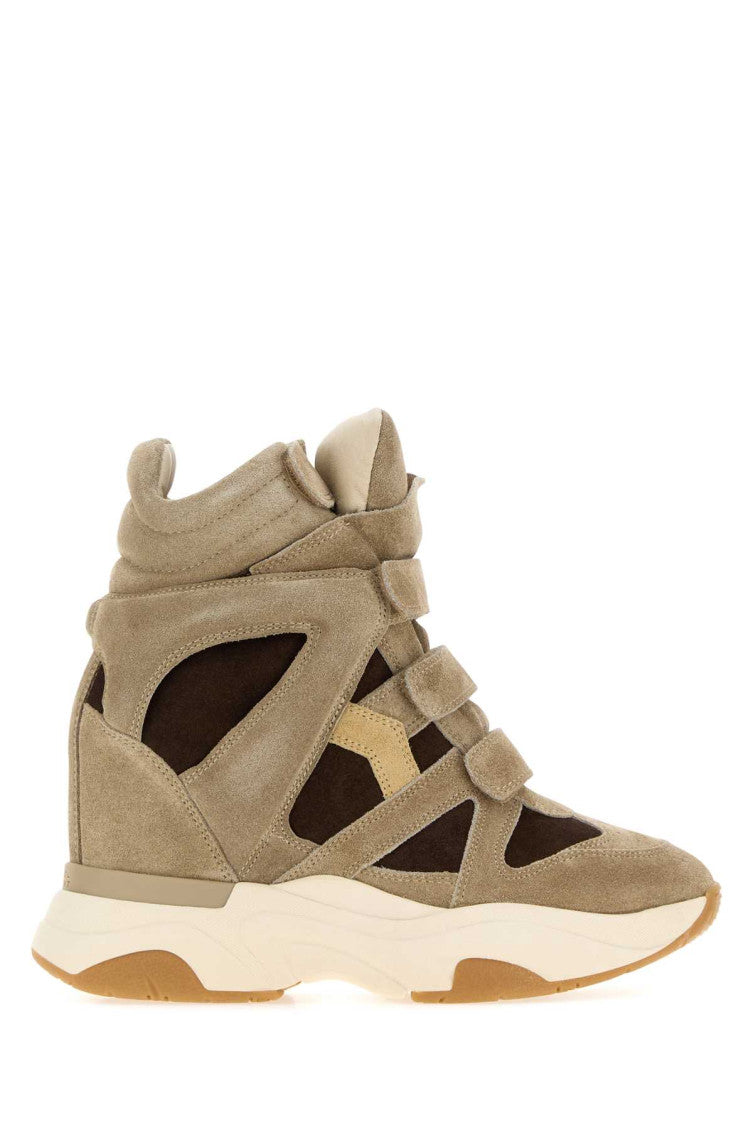 Brown Color Block Sneakers 1