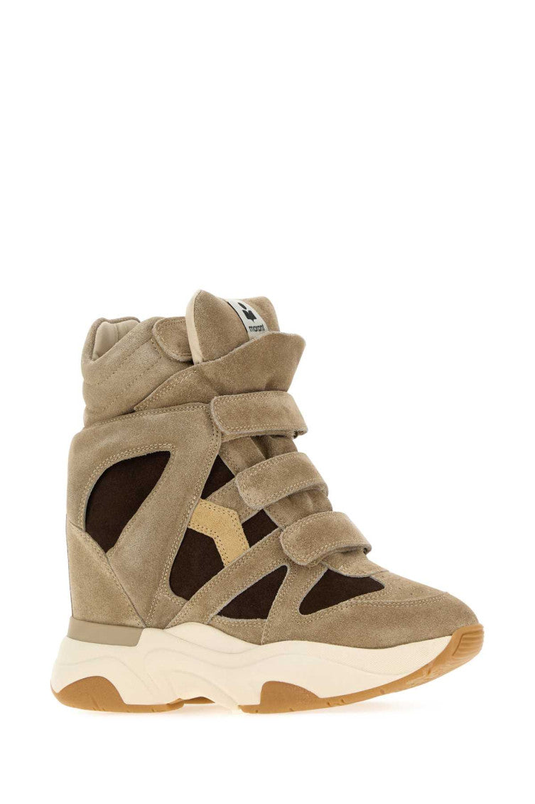 Brown Color Block Sneakers 2