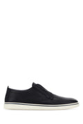 Navy Blue Solid Sneakers 1