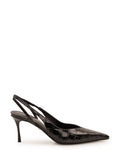 Black Slingback Pumps 1