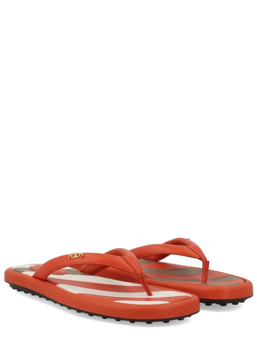 Orange Logo Collection Slippers 2