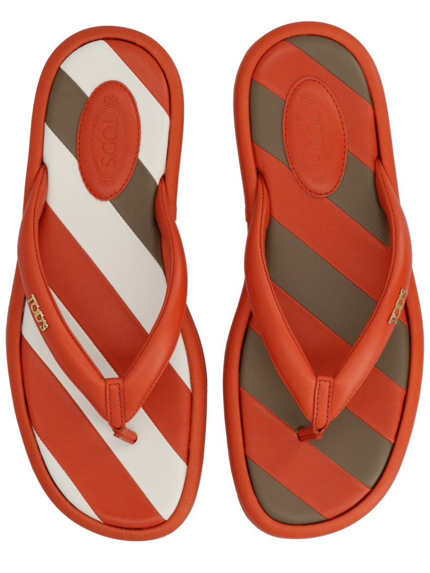 Orange Logo Collection Slippers 5