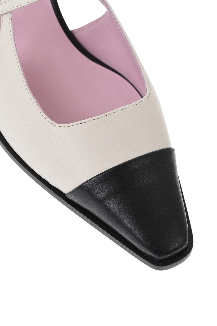 Beige Two-Tone Pumps 4