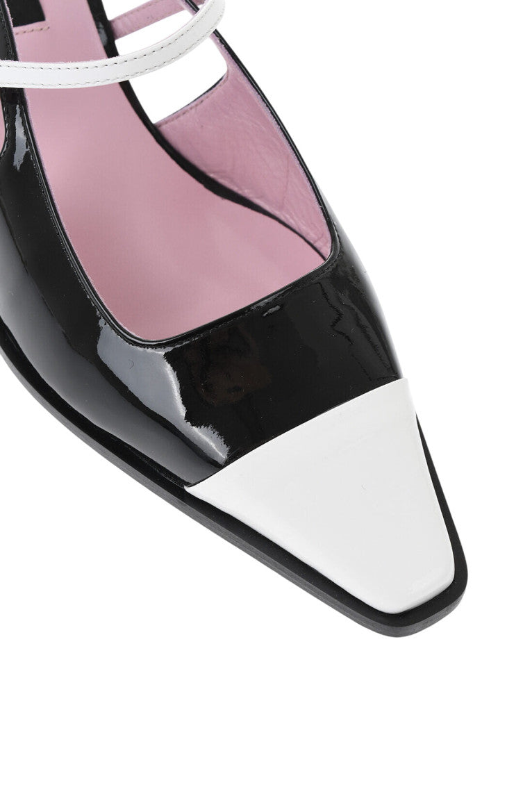Black Leather Slingback Pumps 4