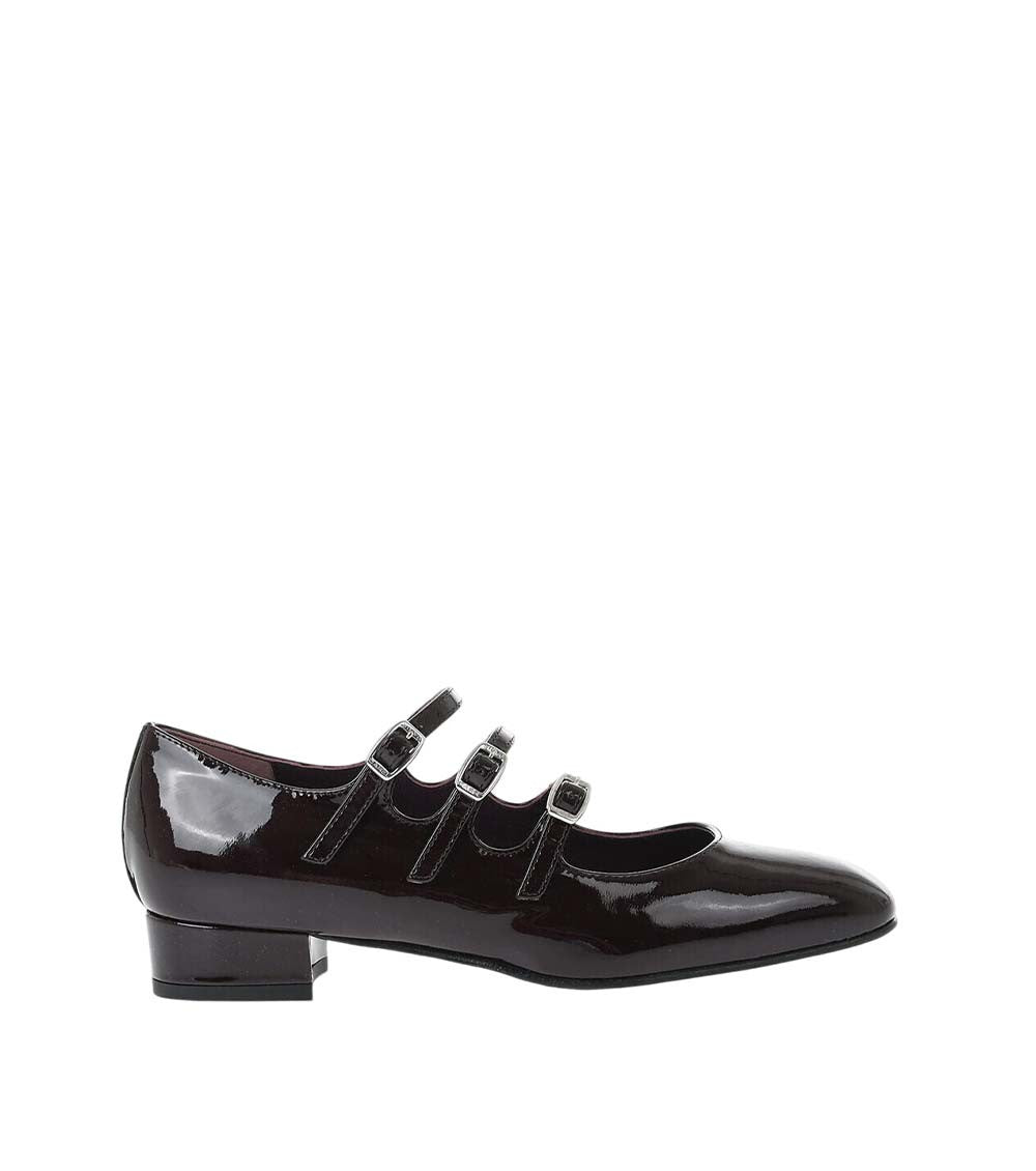 Black Leather Ballet Flats 1