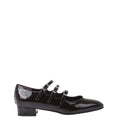 Black Leather Ballet Flats 1