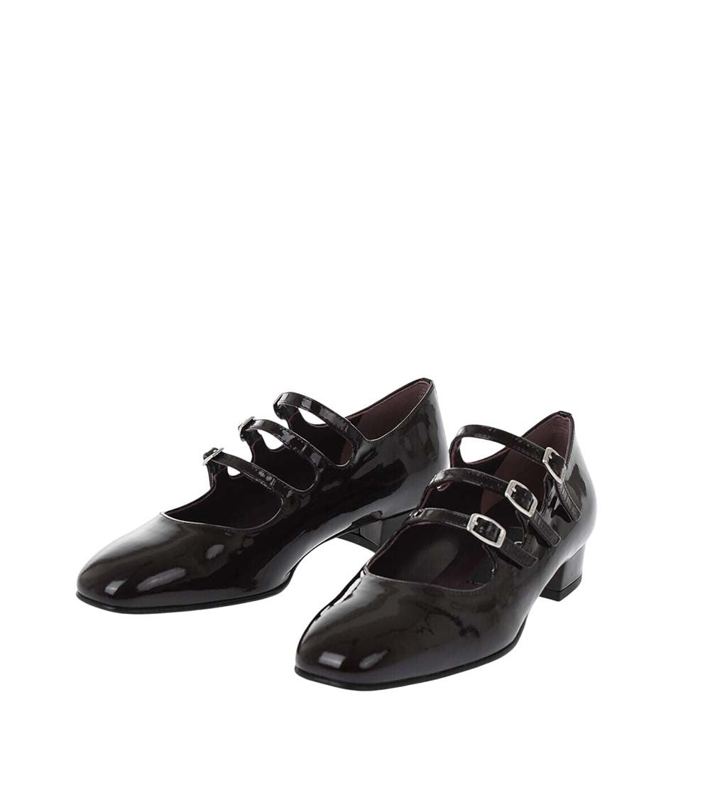Black Leather Ballet Flats 2