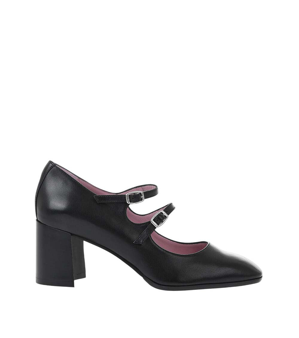 Black Leather Pumps 1