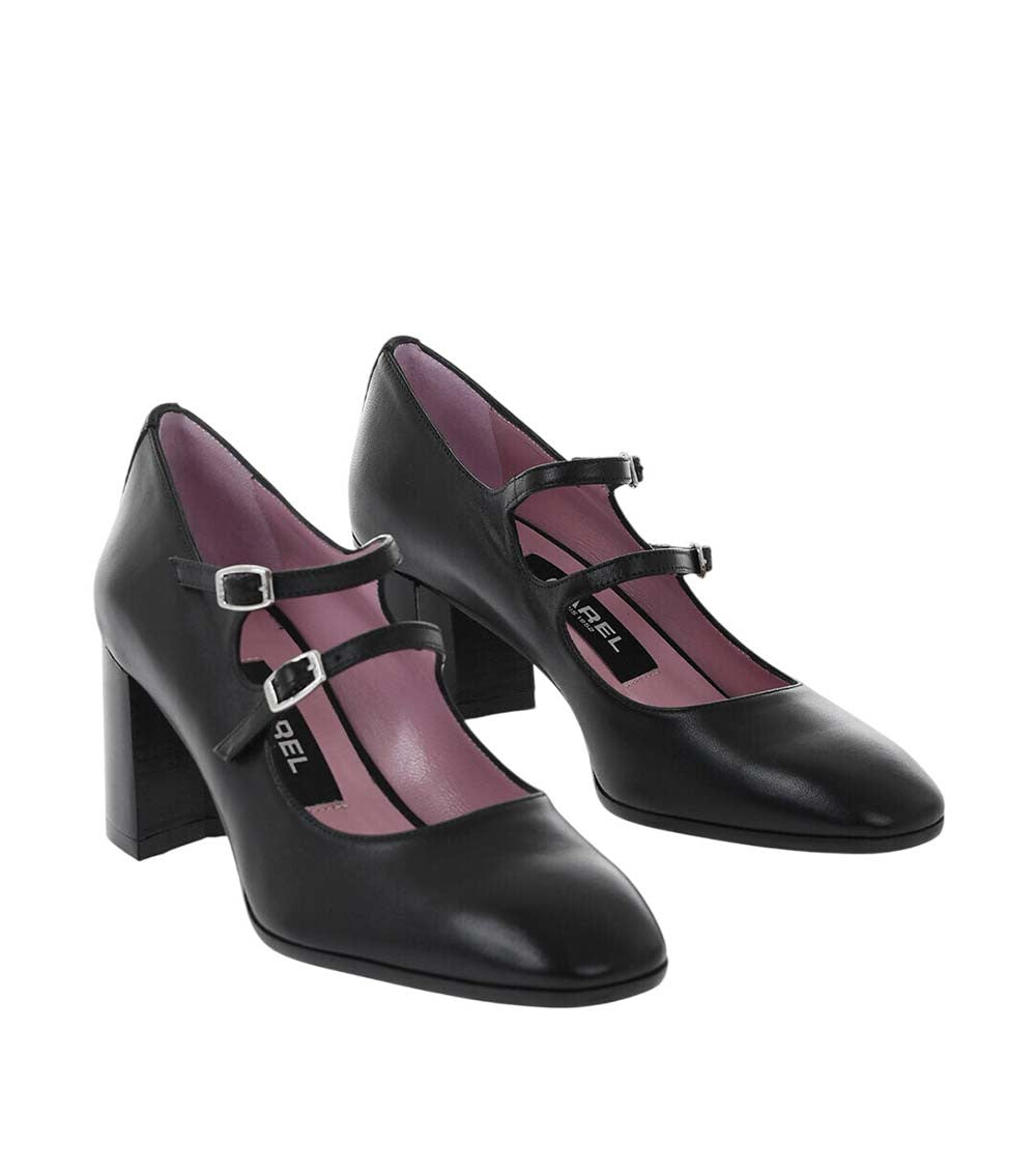 Black Leather Pumps 2