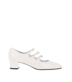 White Leather Pumps 1