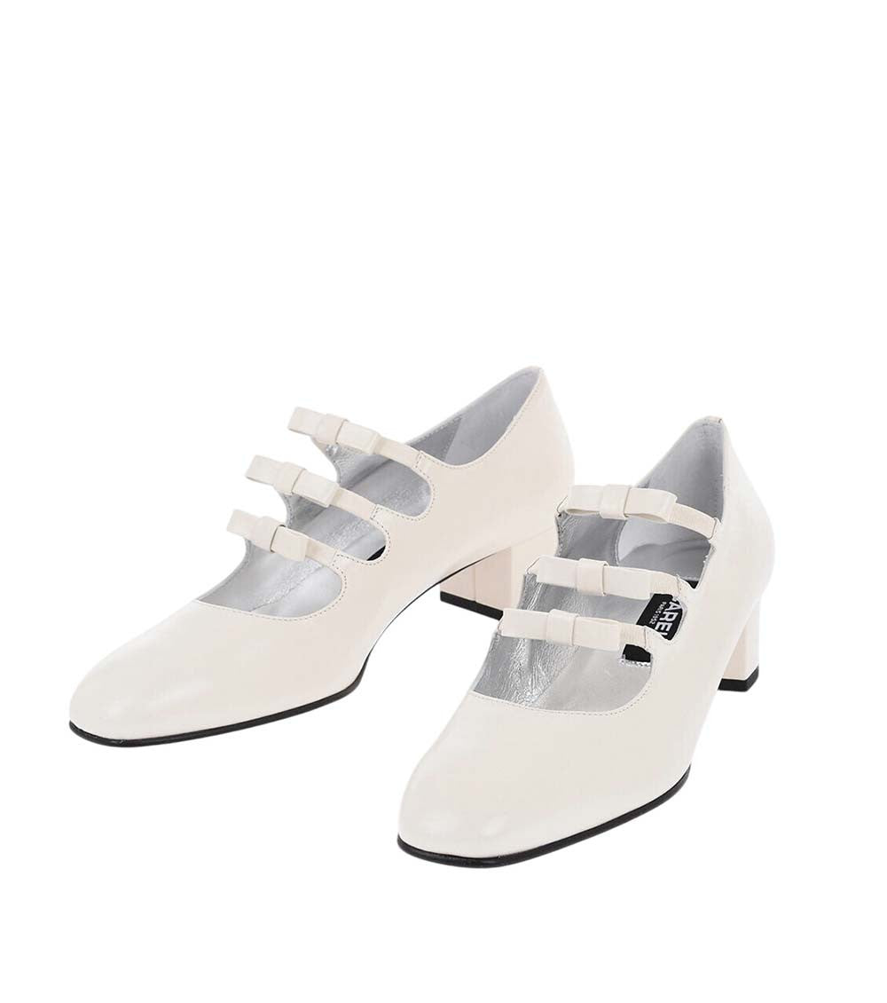 White Leather Pumps 2
