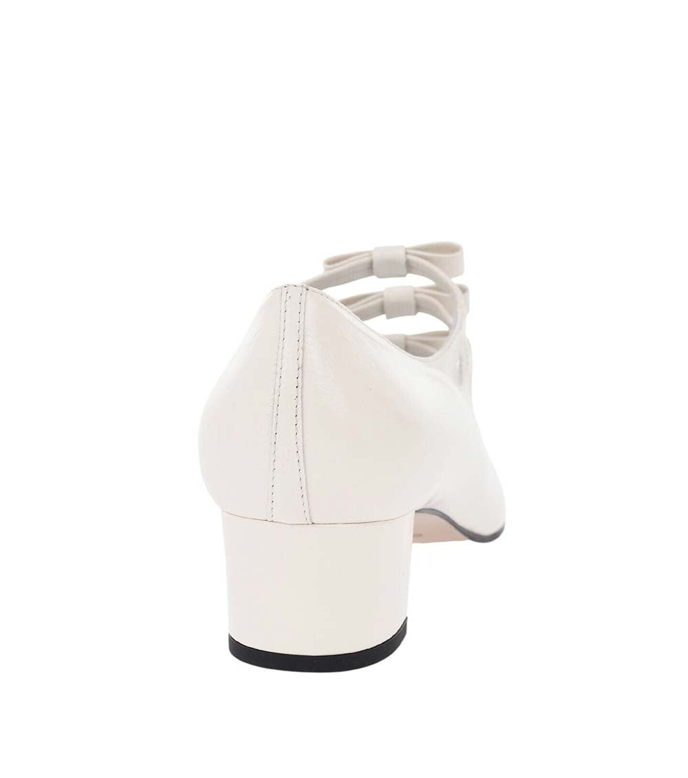 White Leather Pumps 3
