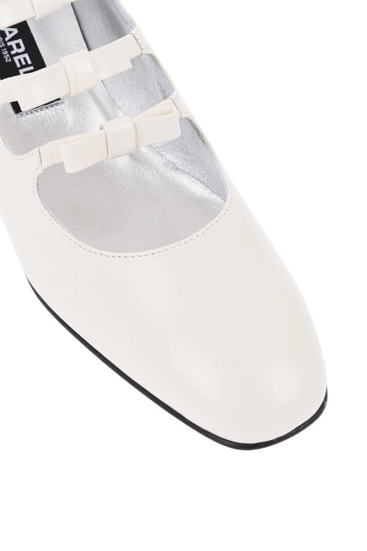White Leather Pumps 4