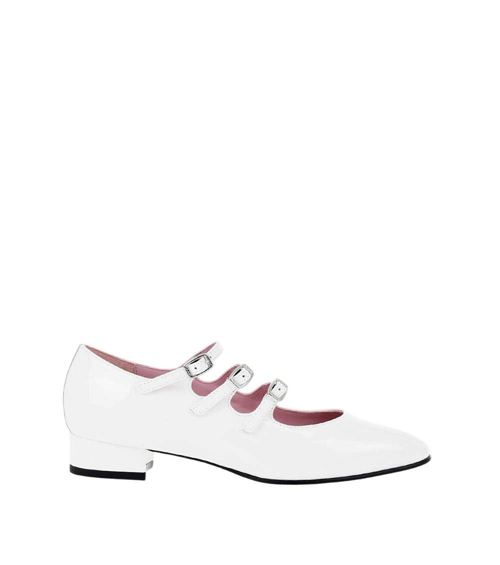 White Leather Pumps 1