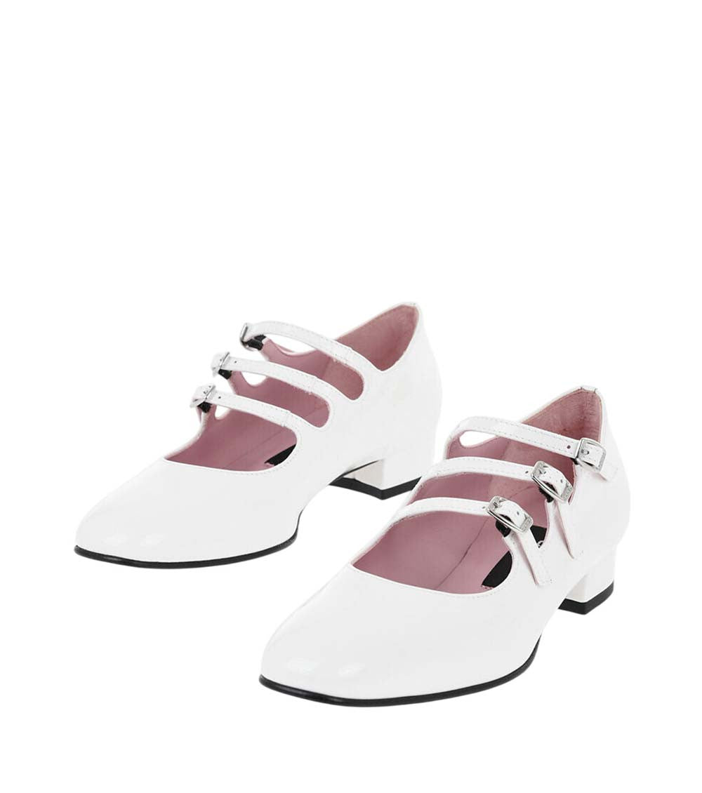 White Leather Pumps 2