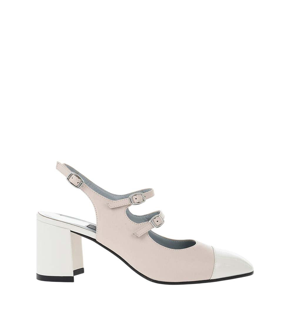 Pink Two-Tone Leather Pumps 1
