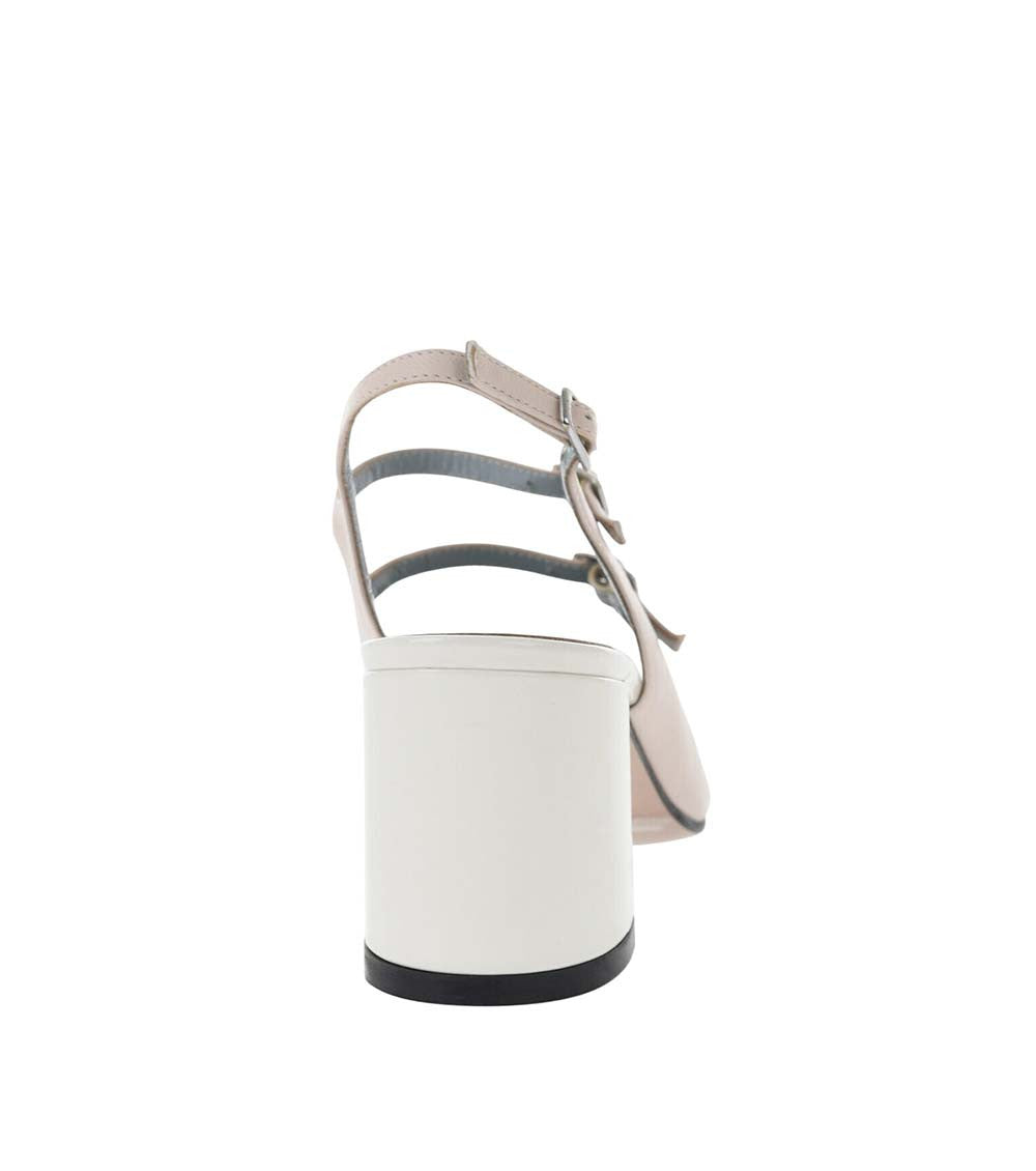 Pink Two-Tone Leather Pumps 3