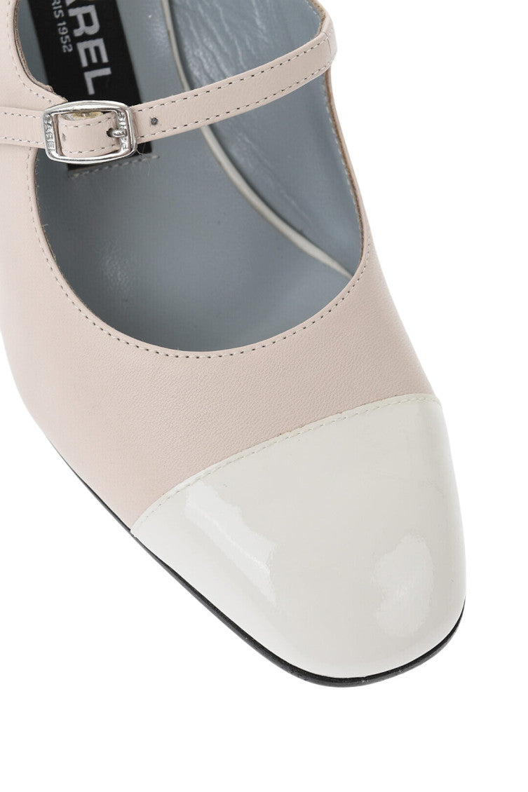 Pink Two-Tone Leather Pumps 4