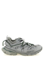 Grey Solid Track Trail Sneakers 1