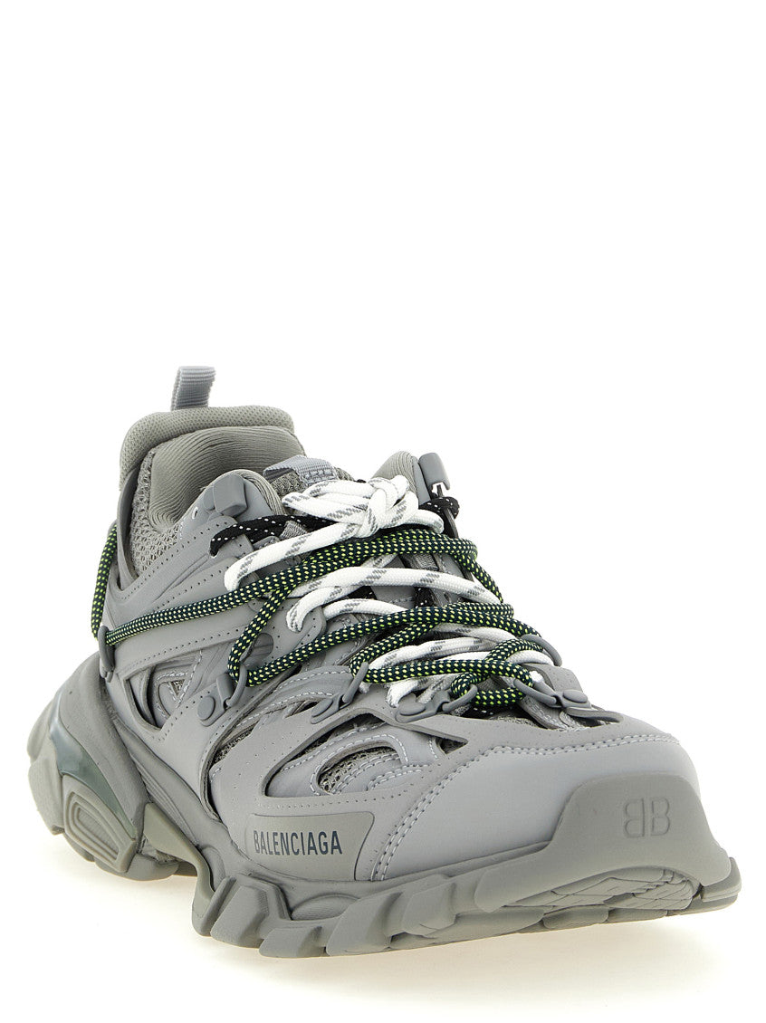 Grey Solid Track Trail Sneakers 2