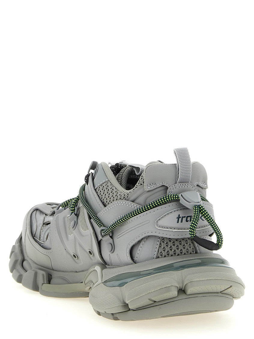Grey Solid Track Trail Sneakers 3