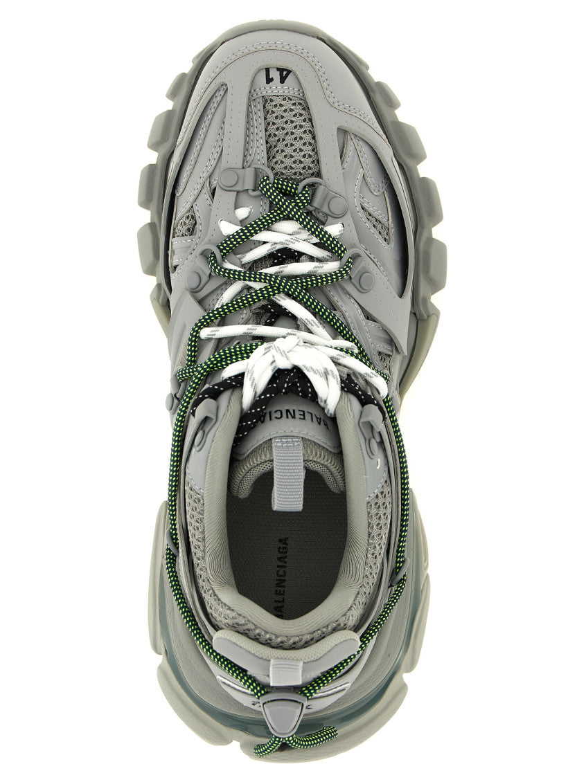 Grey Solid Track Trail Sneakers 4