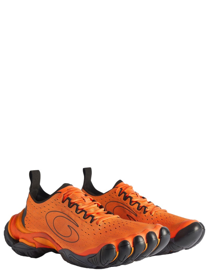Orange Solid  Runner Sneakers 2