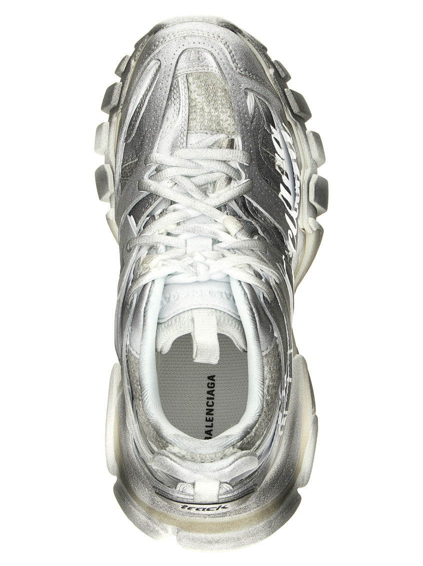 Silver Logo Sneakers 4