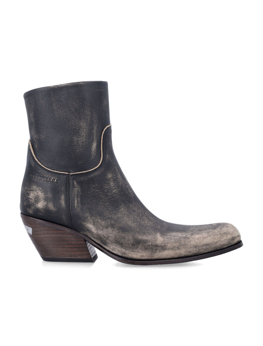 Black Distressed Boots 1