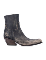 Black Distressed Boots 1