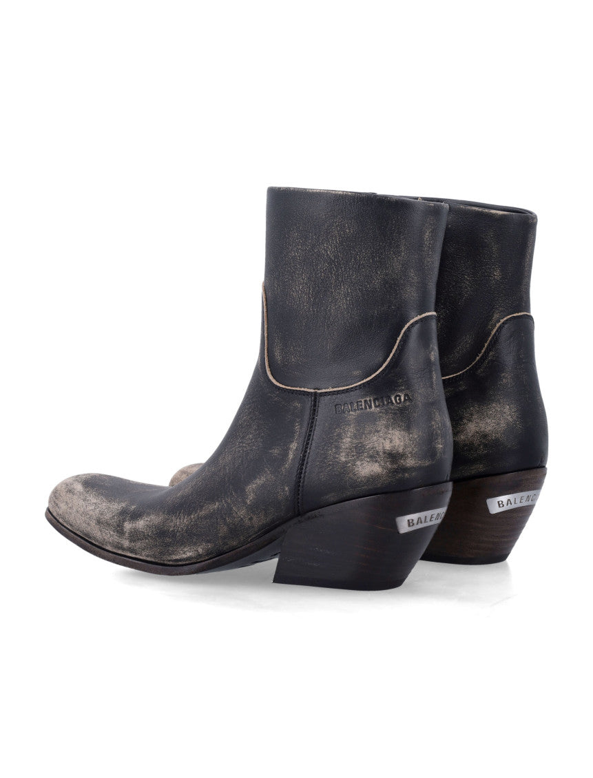 Black Distressed Boots 3