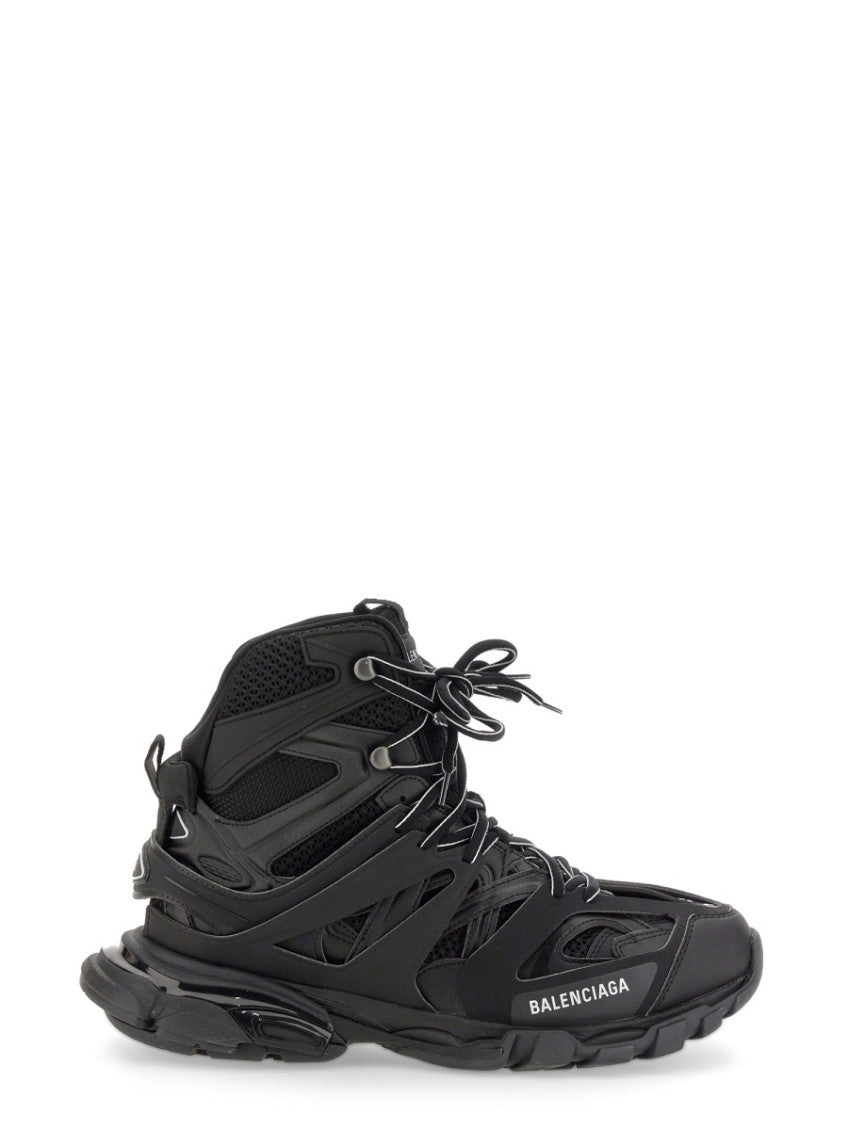 Black Logo Track Hike Sneakers 1