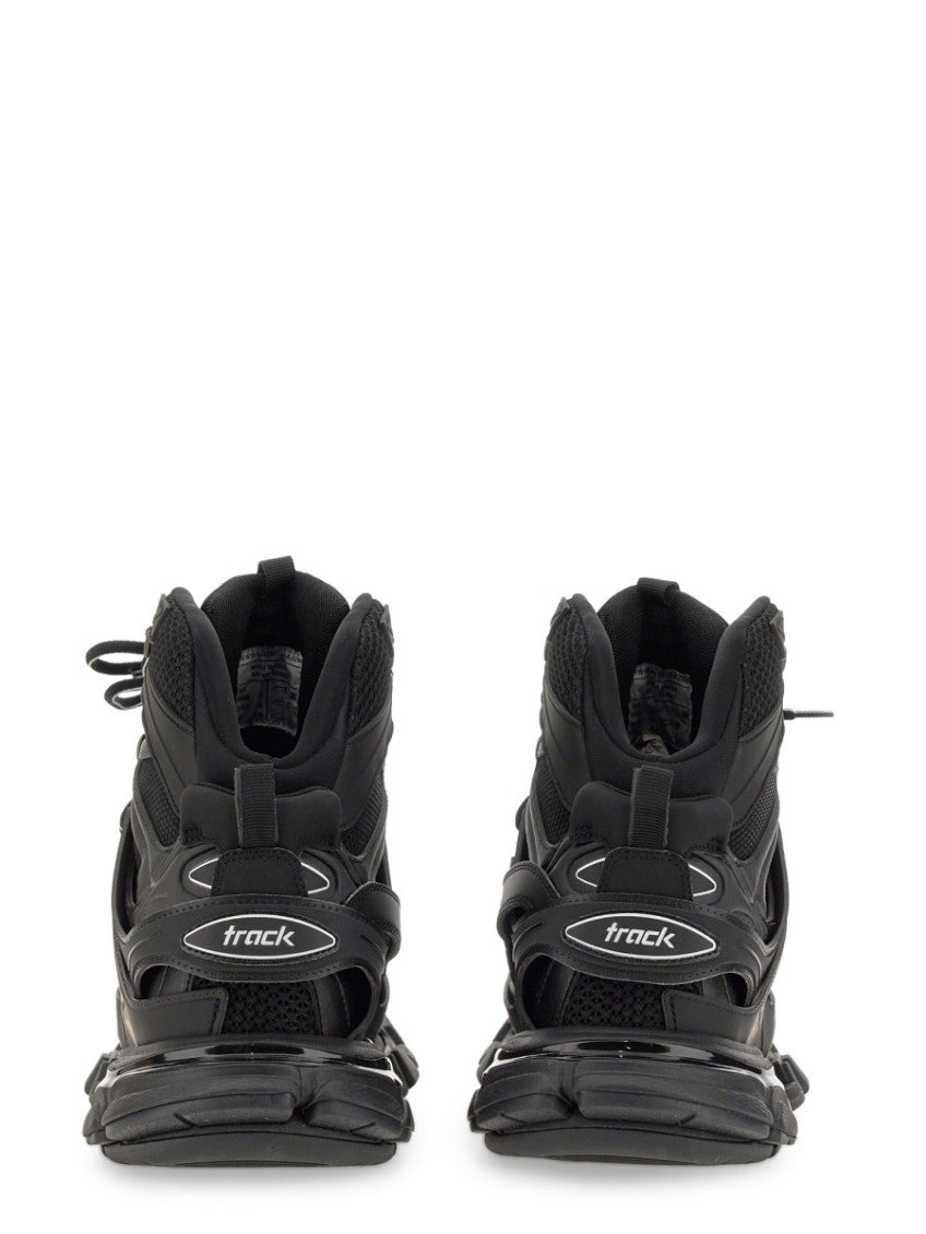 Black Logo Track Hike Sneakers 3