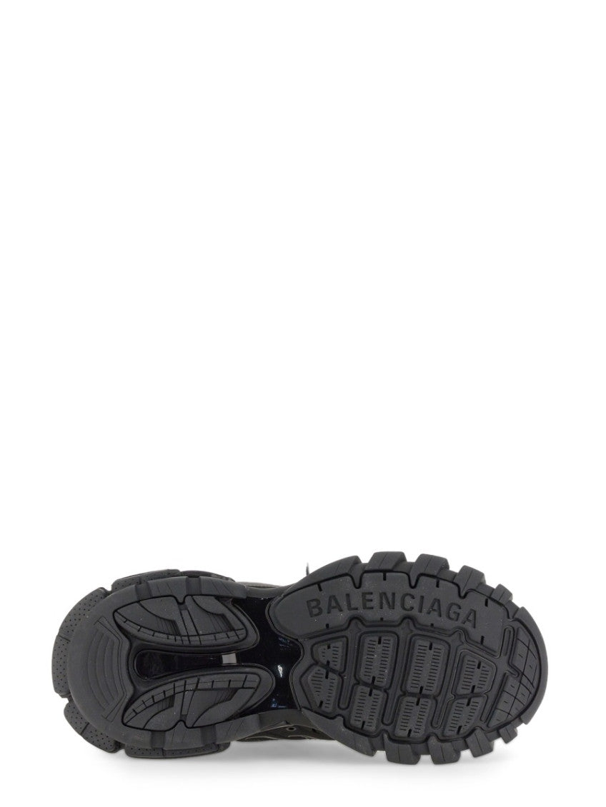 Black Logo Track Hike Sneakers 4
