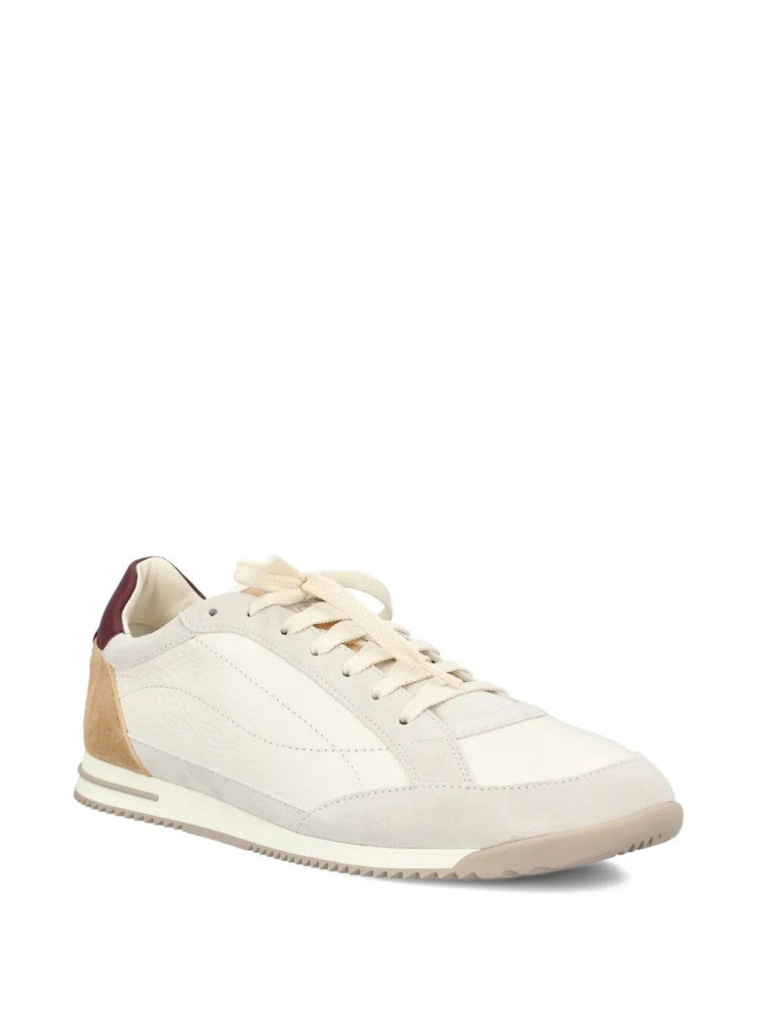 White Color Block Sneakers 2