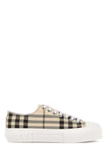 Beige Checks Sneakers 1