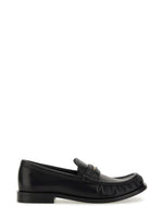 Black Solid Cadet Loafers 1