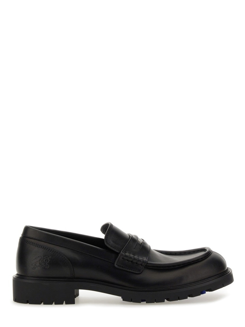 Black Solid Rogue Loafers 1