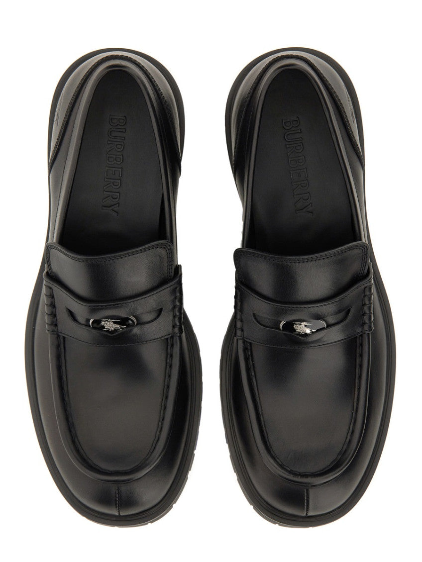 Black Solid Rogue Loafers 3